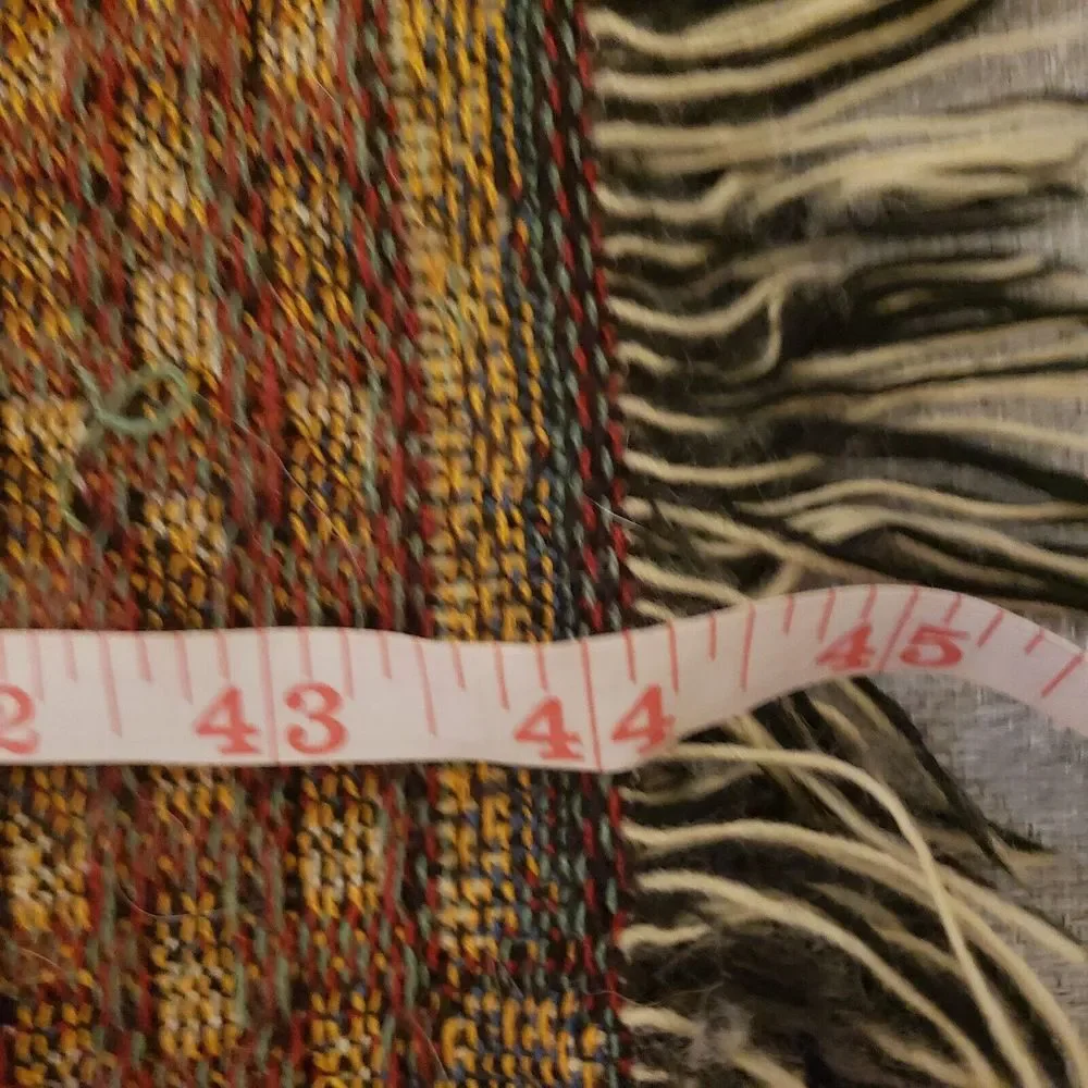 A Churchill Weaver Throw Blanket Tapestry Safari Design Fringes‎ Around